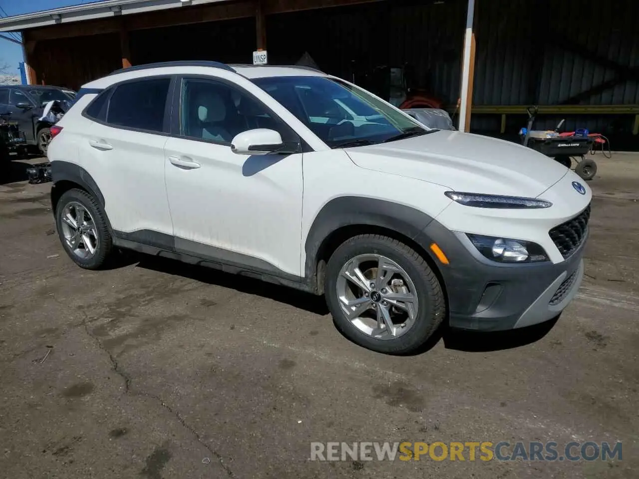 4 Photograph of a damaged car KM8K32AB2PU976324 HYUNDAI KONA 2023