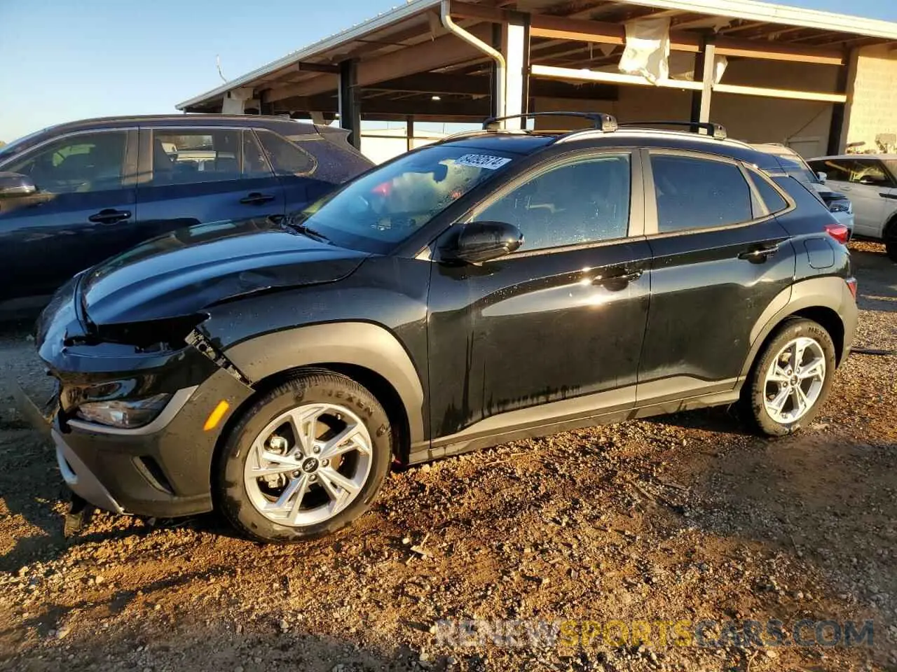 1 Photograph of a damaged car KM8K32AB4PU046439 HYUNDAI KONA 2023