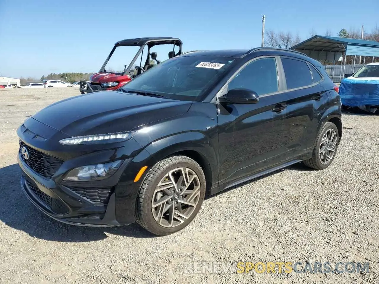 1 Photograph of a damaged car KM8K33A33PU943766 HYUNDAI KONA 2023
