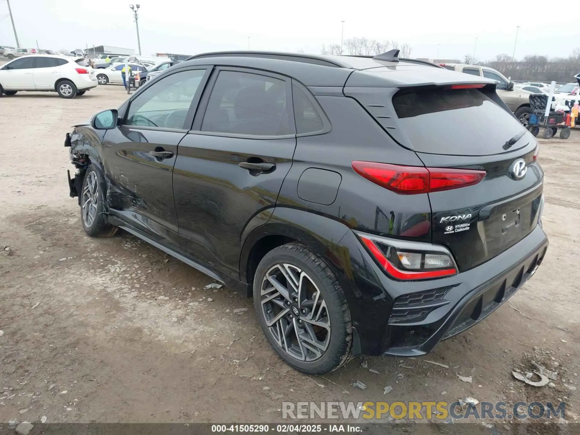 3 Фотография поврежденного автомобиля KM8K33A39PU989957 HYUNDAI KONA 2023