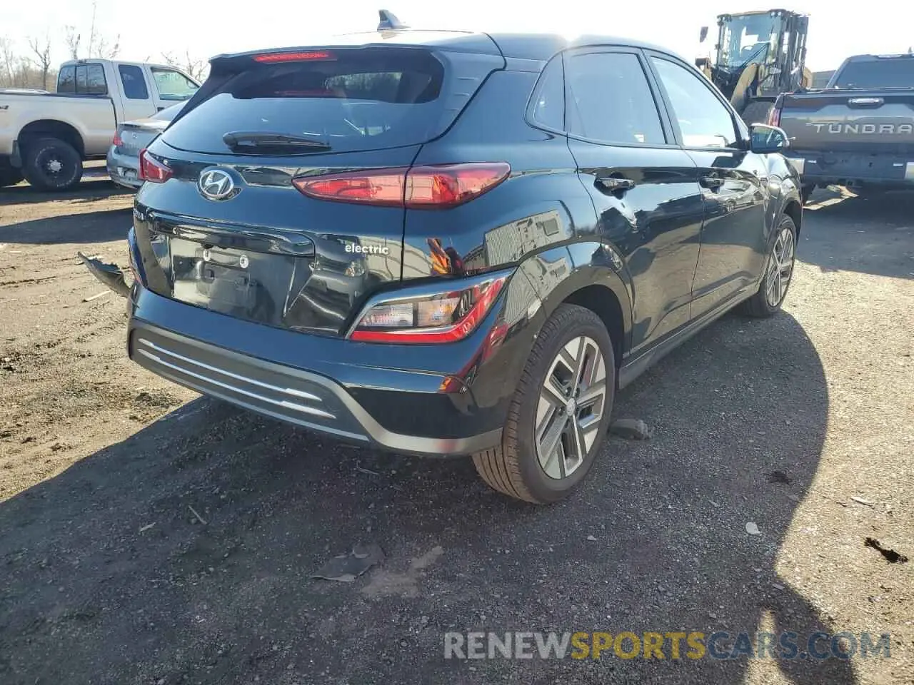 3 Photograph of a damaged car KM8K33AG2PU182344 HYUNDAI KONA 2023