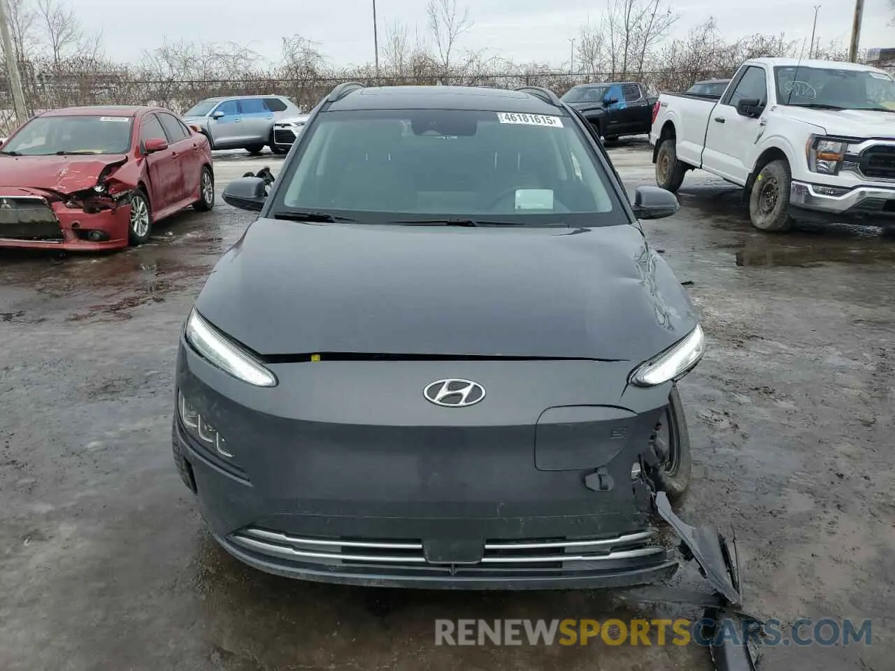 5 Photograph of a damaged car KM8K33AG3PU189321 HYUNDAI KONA 2023