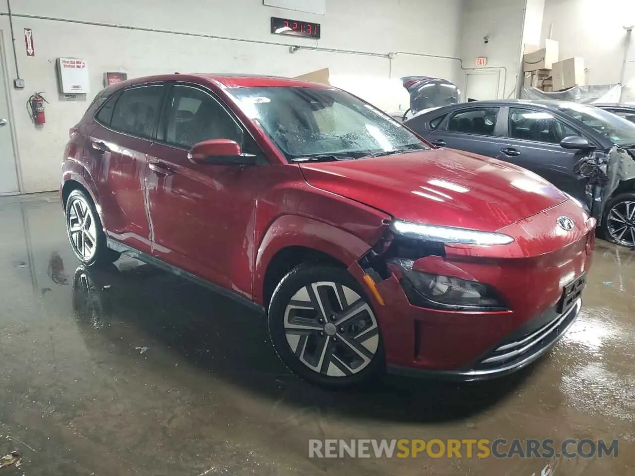 4 Photograph of a damaged car KM8K33AG4PU183432 HYUNDAI KONA 2023