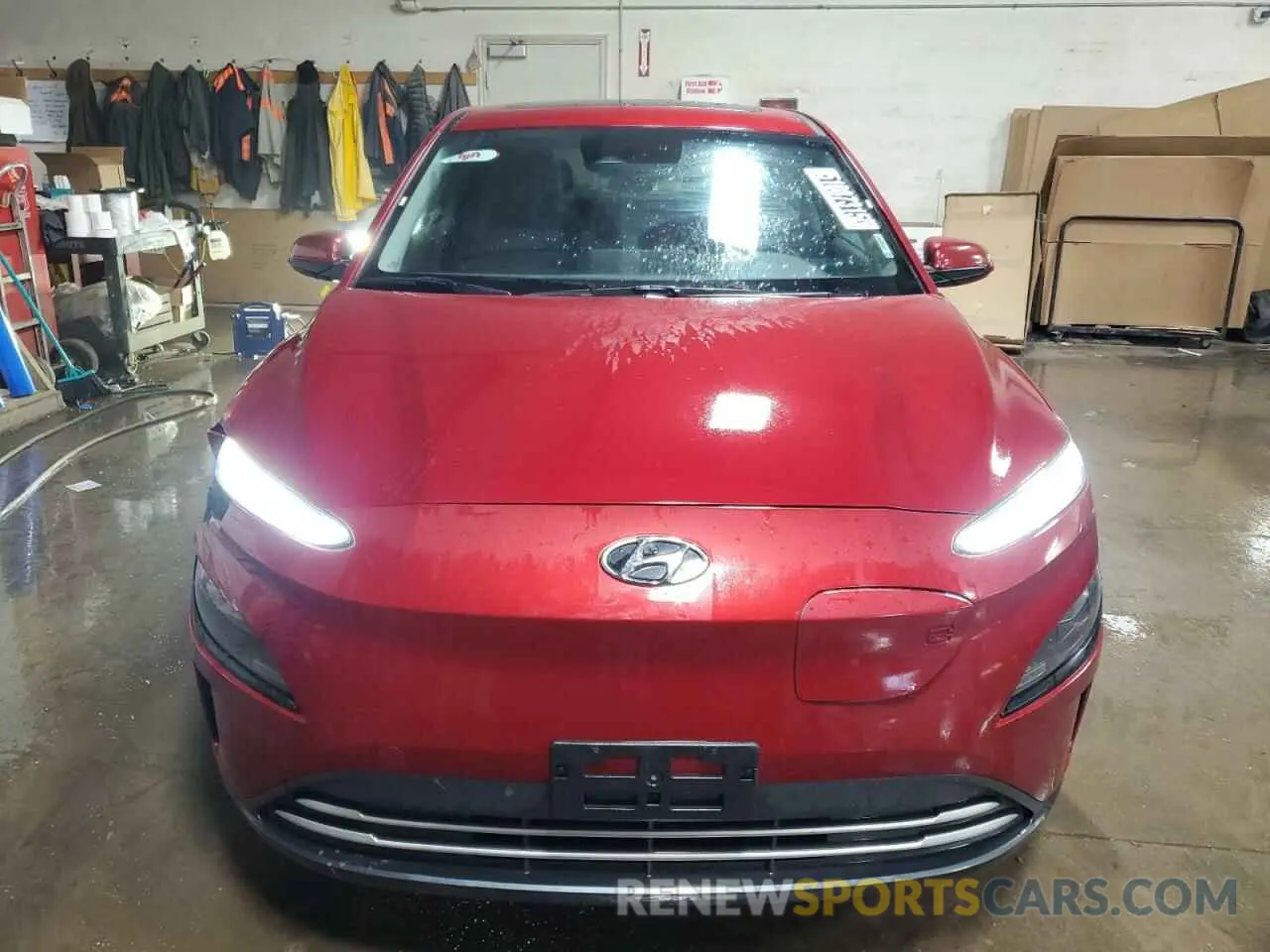 5 Photograph of a damaged car KM8K33AG4PU183432 HYUNDAI KONA 2023