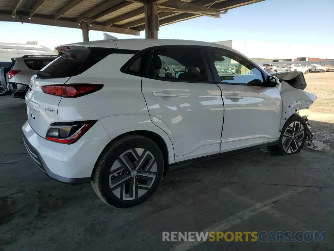 3 Photograph of a damaged car KM8K33AG9PU190733 HYUNDAI KONA 2023