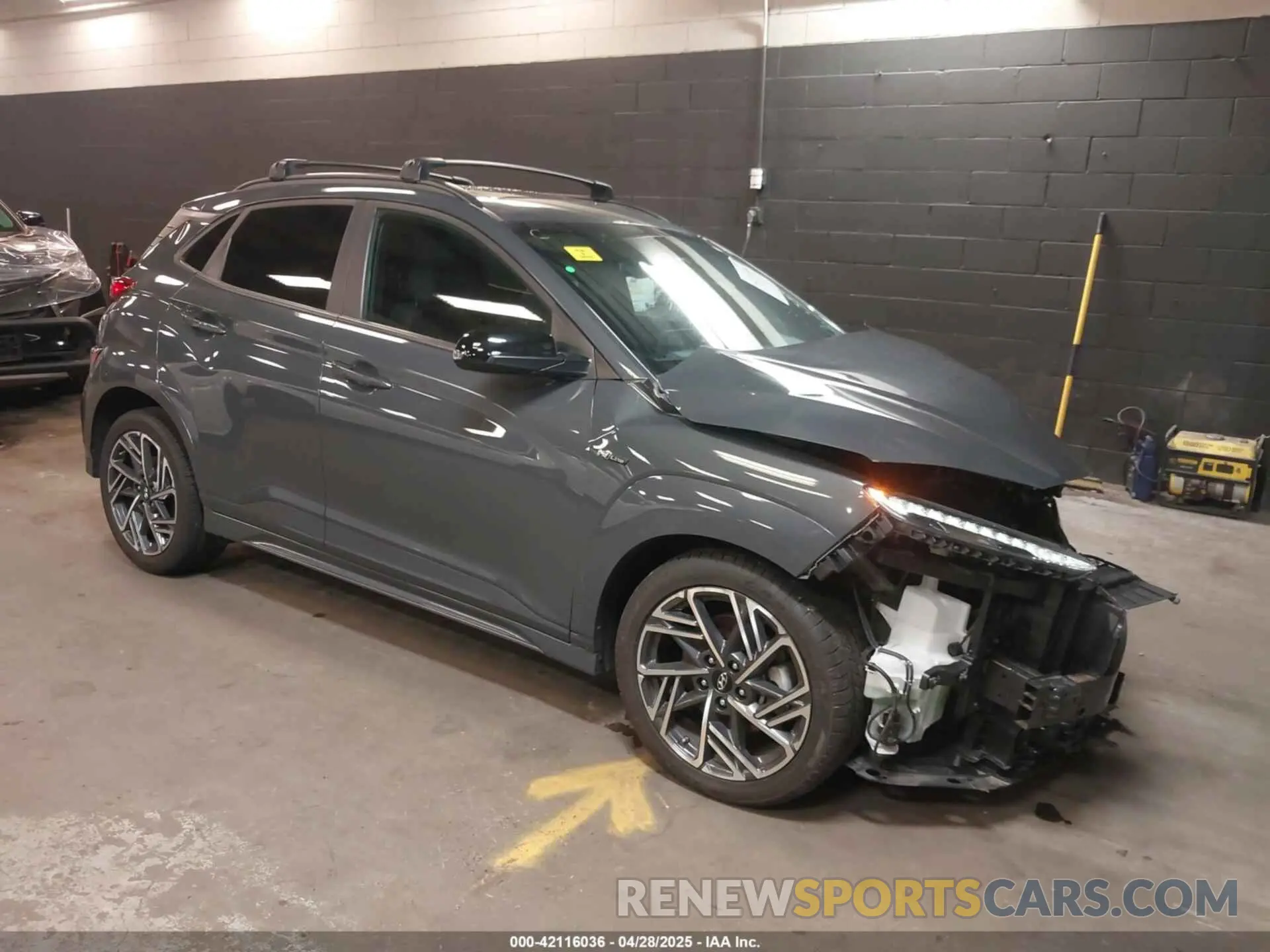 1 Photograph of a damaged car KM8K3CA31PU005264 HYUNDAI KONA 2023