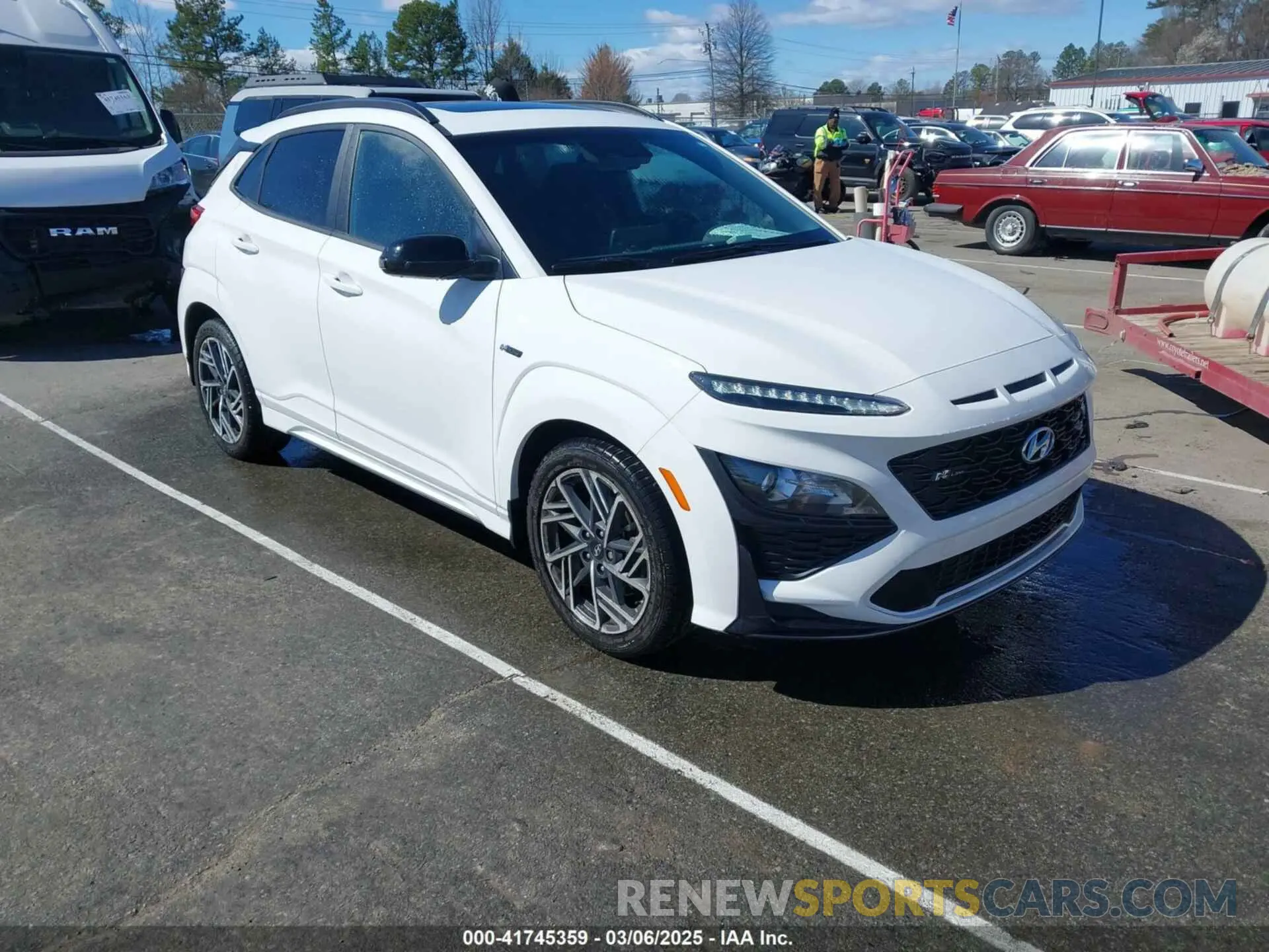 1 Photograph of a damaged car KM8K3CA34PU980566 HYUNDAI KONA 2023