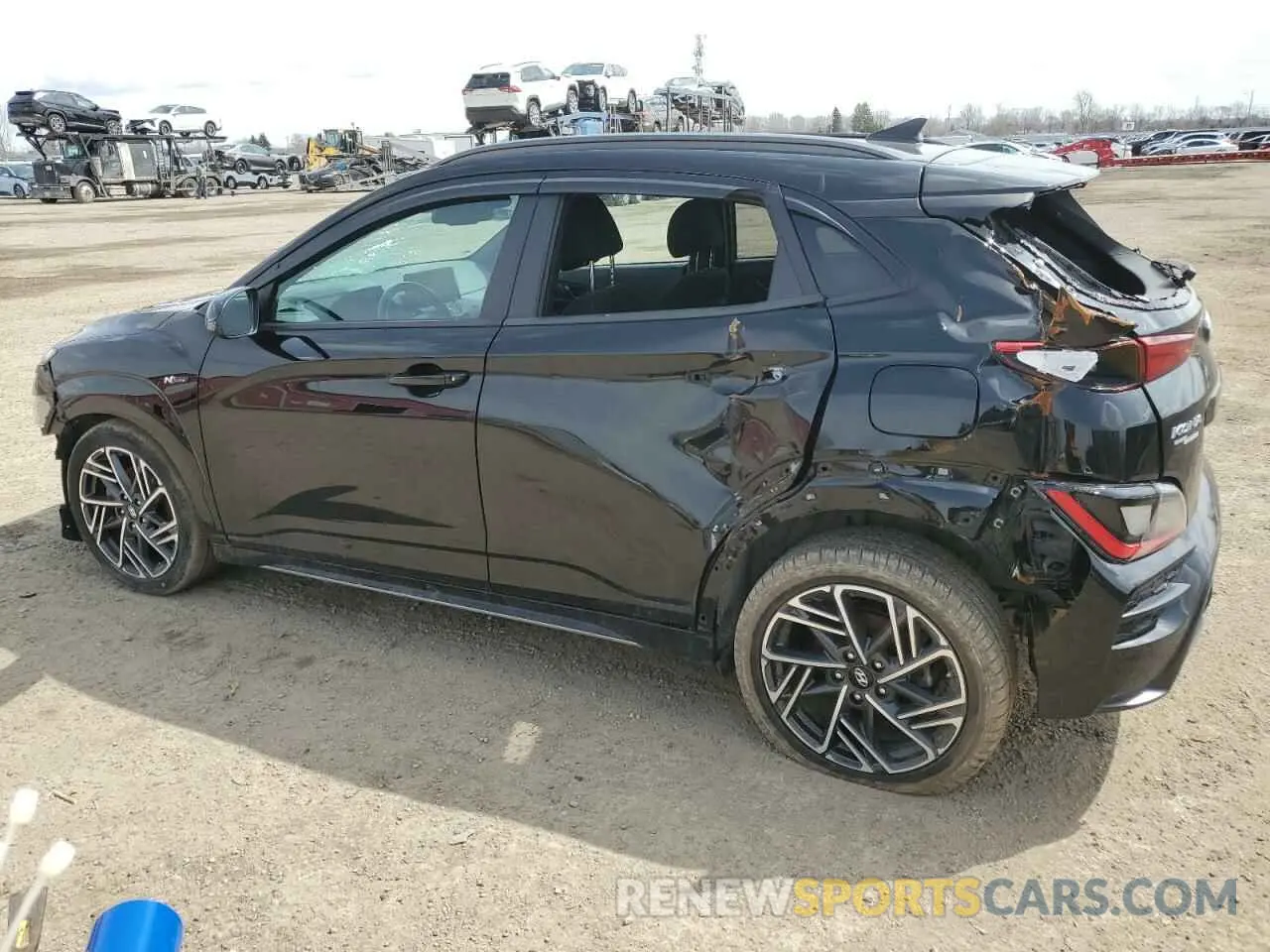 2 Photograph of a damaged car KM8K3CA38PU955833 HYUNDAI KONA 2023