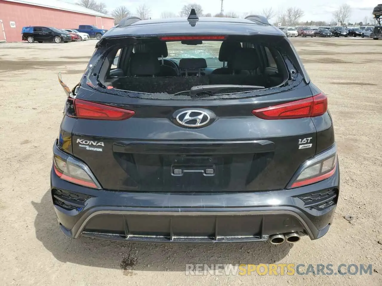 6 Photograph of a damaged car KM8K3CA38PU955833 HYUNDAI KONA 2023