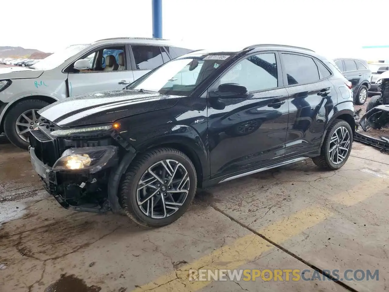 1 Photograph of a damaged car KM8K3CA39PU930858 HYUNDAI KONA 2023