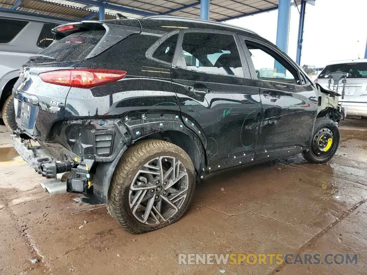 3 Photograph of a damaged car KM8K3CA39PU930858 HYUNDAI KONA 2023