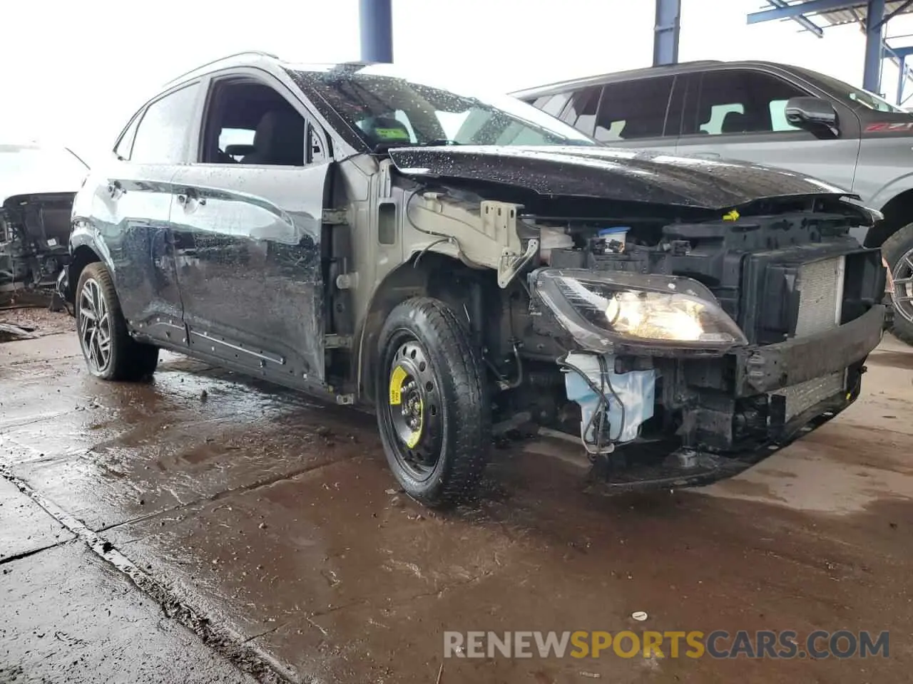 4 Photograph of a damaged car KM8K3CA39PU930858 HYUNDAI KONA 2023