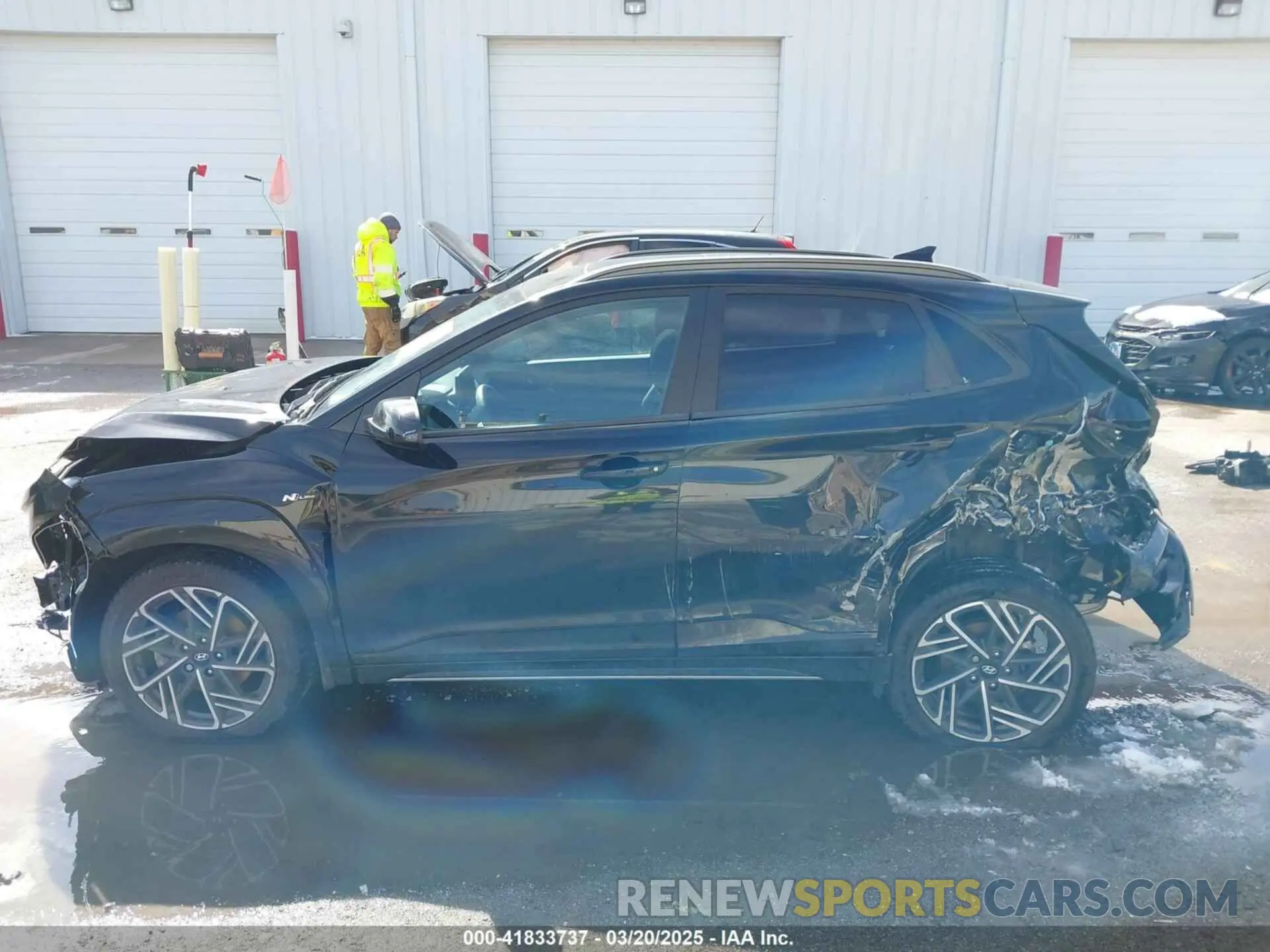 14 Photograph of a damaged car KM8K3CA3XPU940671 HYUNDAI KONA 2023