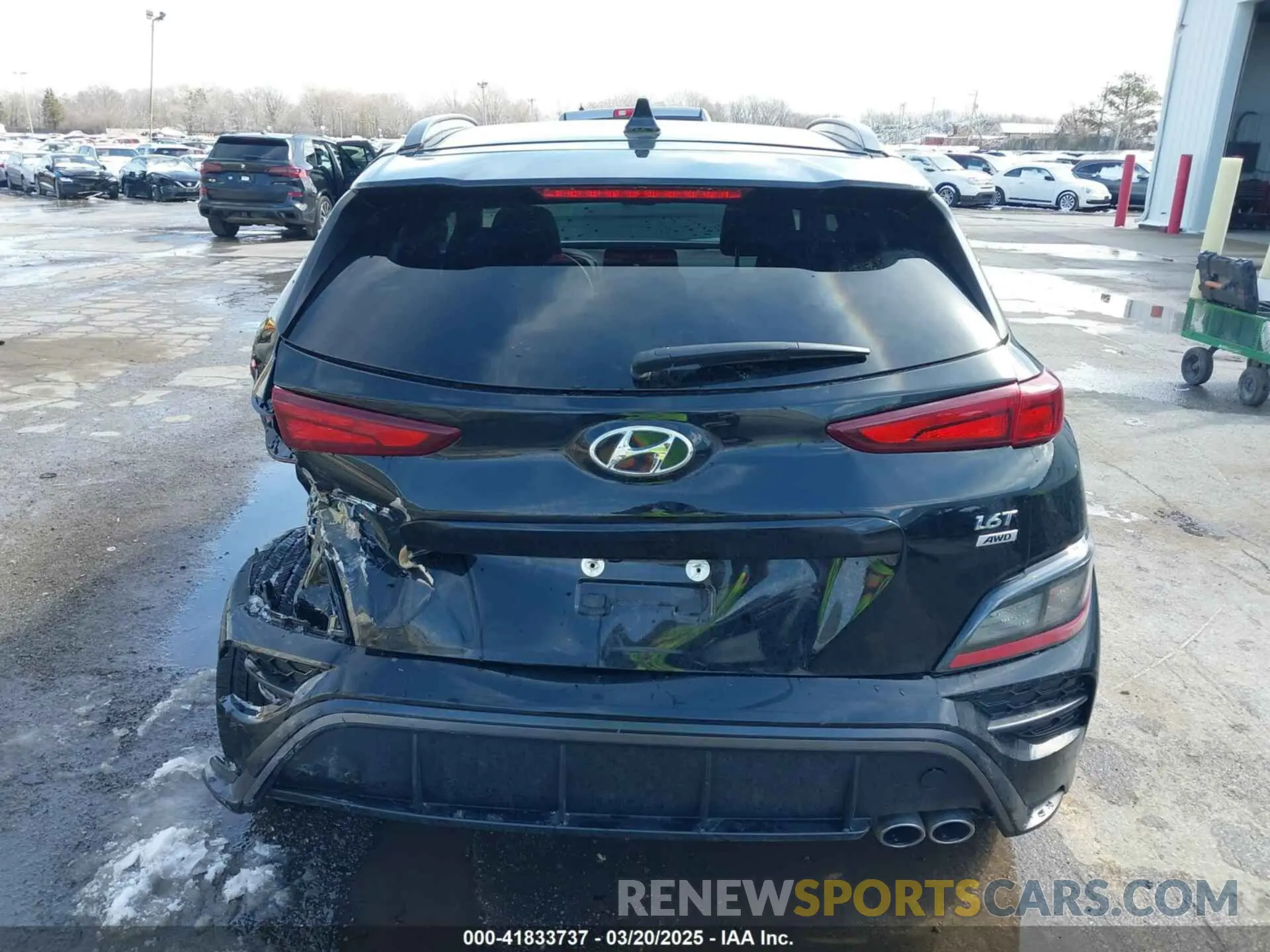 16 Photograph of a damaged car KM8K3CA3XPU940671 HYUNDAI KONA 2023
