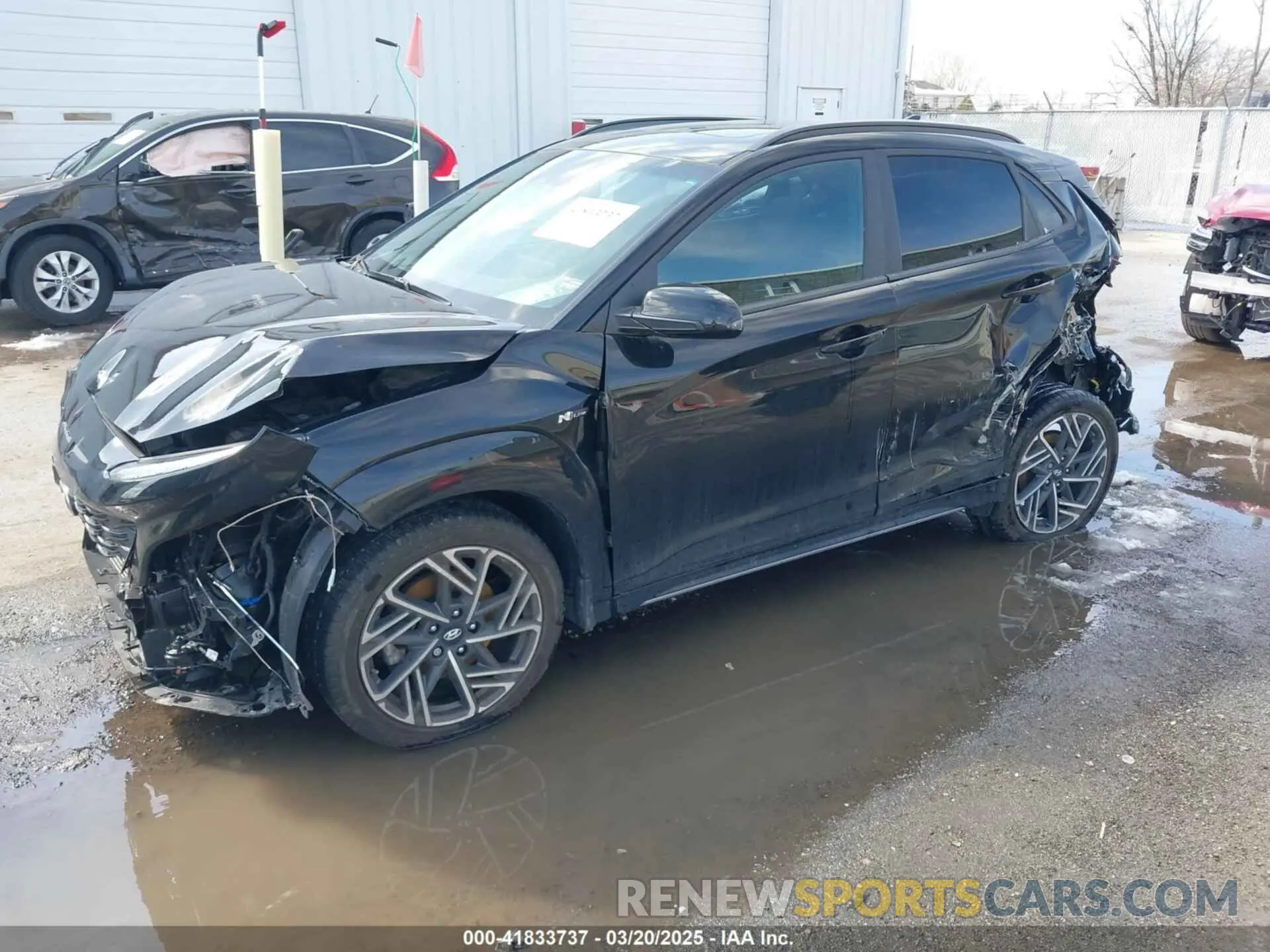 2 Photograph of a damaged car KM8K3CA3XPU940671 HYUNDAI KONA 2023