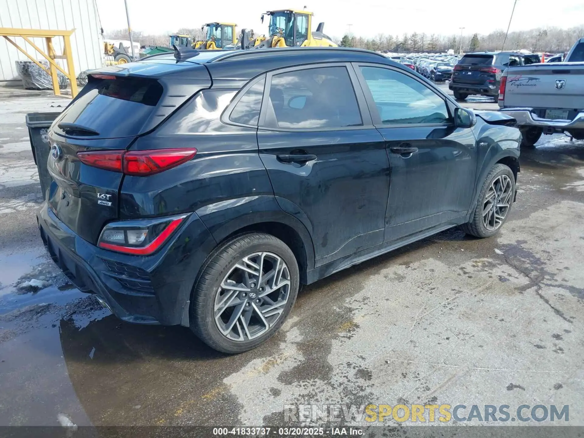 4 Photograph of a damaged car KM8K3CA3XPU940671 HYUNDAI KONA 2023