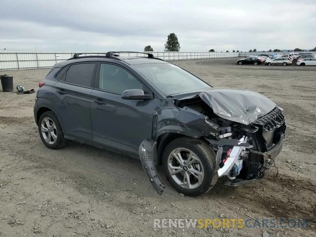 4 Фотография поврежденного автомобиля KM8K3CAB2PU011579 HYUNDAI KONA 2023