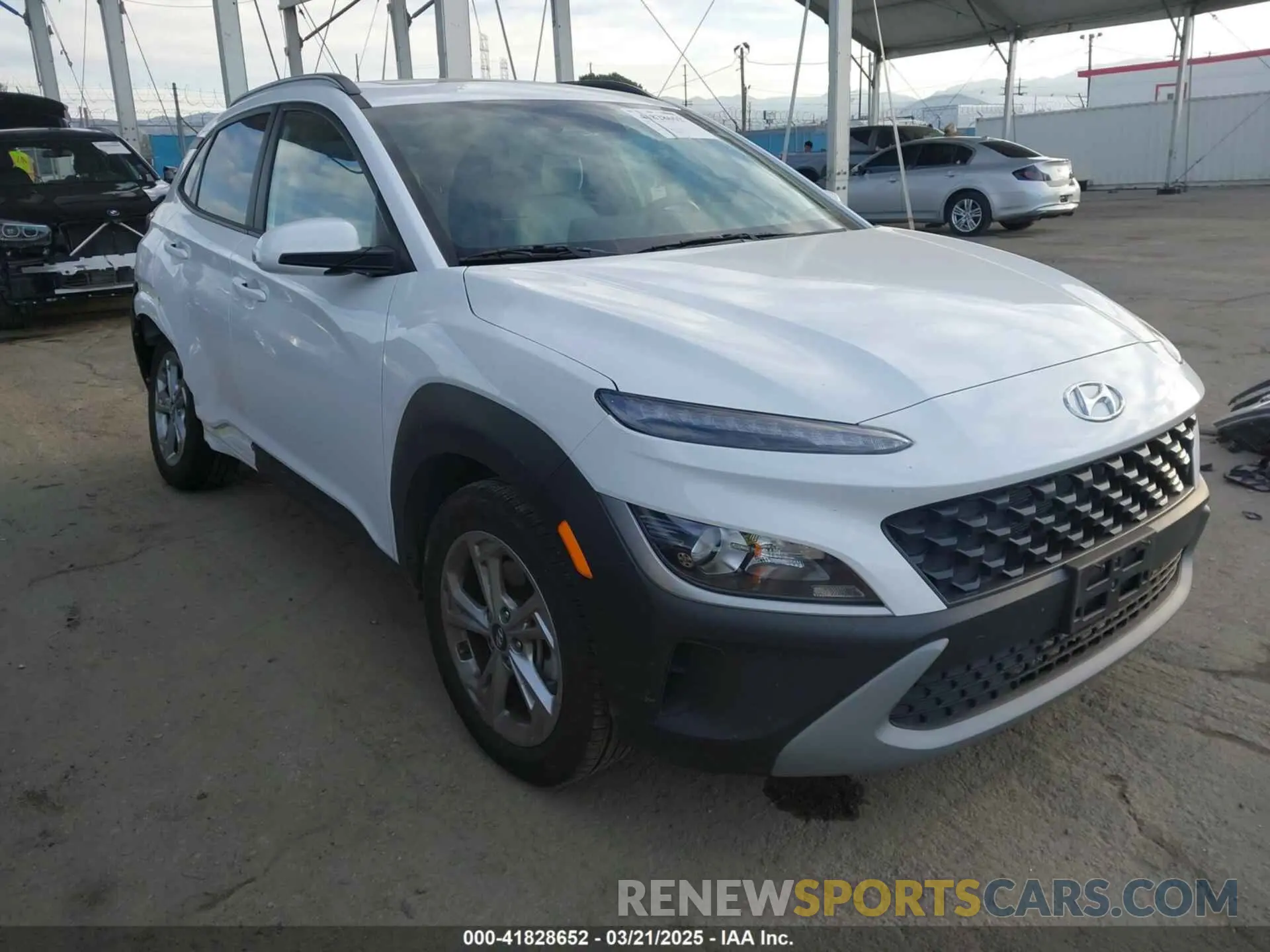 1 Photograph of a damaged car KM8K3CAB8PU055554 HYUNDAI KONA 2023