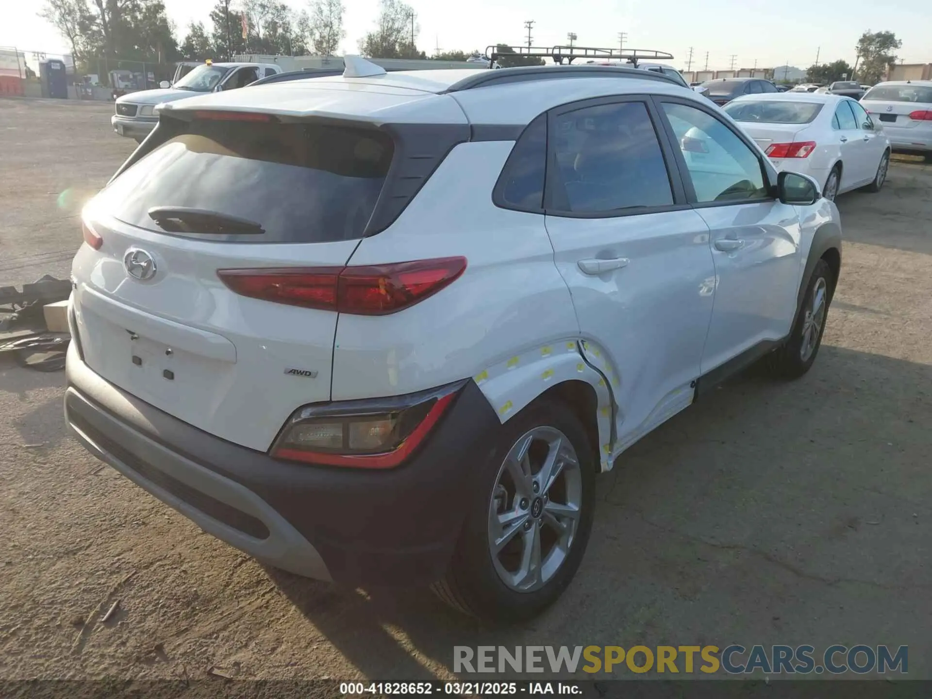 4 Photograph of a damaged car KM8K3CAB8PU055554 HYUNDAI KONA 2023