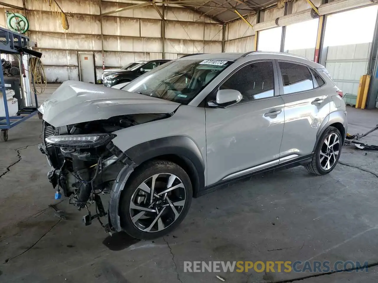 1 Photograph of a damaged car KM8K53A33PU010430 HYUNDAI KONA 2023