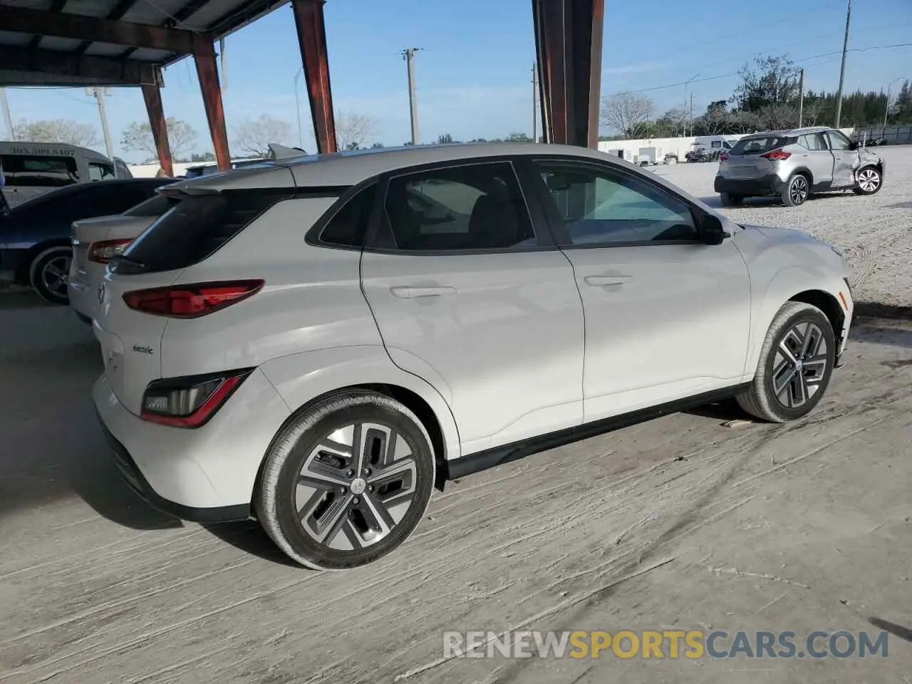 3 Photograph of a damaged car KM8K53AG7PU181183 HYUNDAI KONA 2023