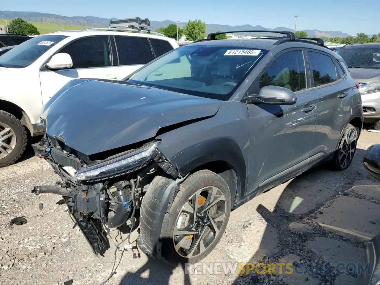 1 Фотография поврежденного автомобиля KM8K5CA31PU039070 HYUNDAI KONA 2023