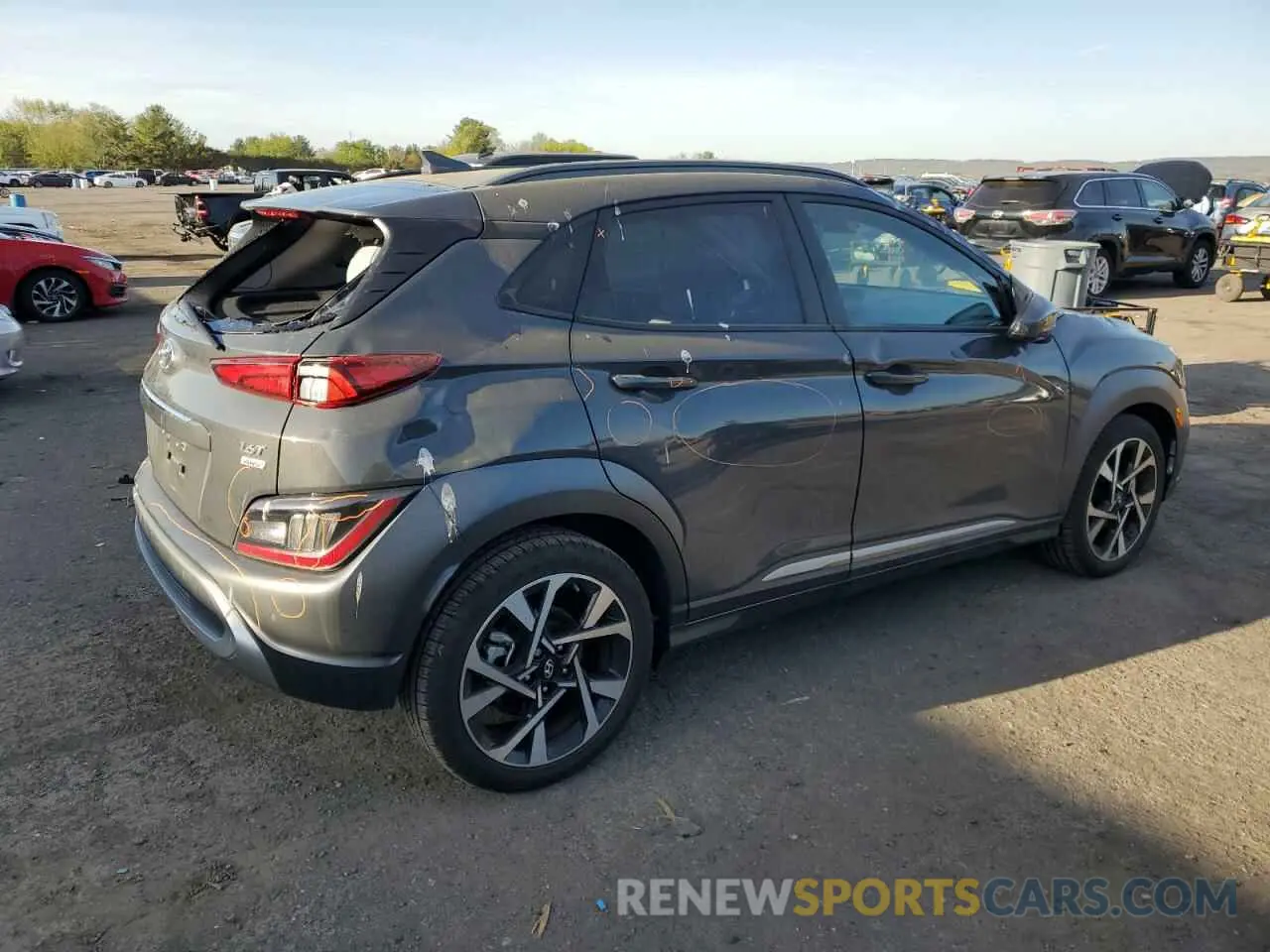 3 Photograph of a damaged car KM8K5CA38PU000279 HYUNDAI KONA 2023