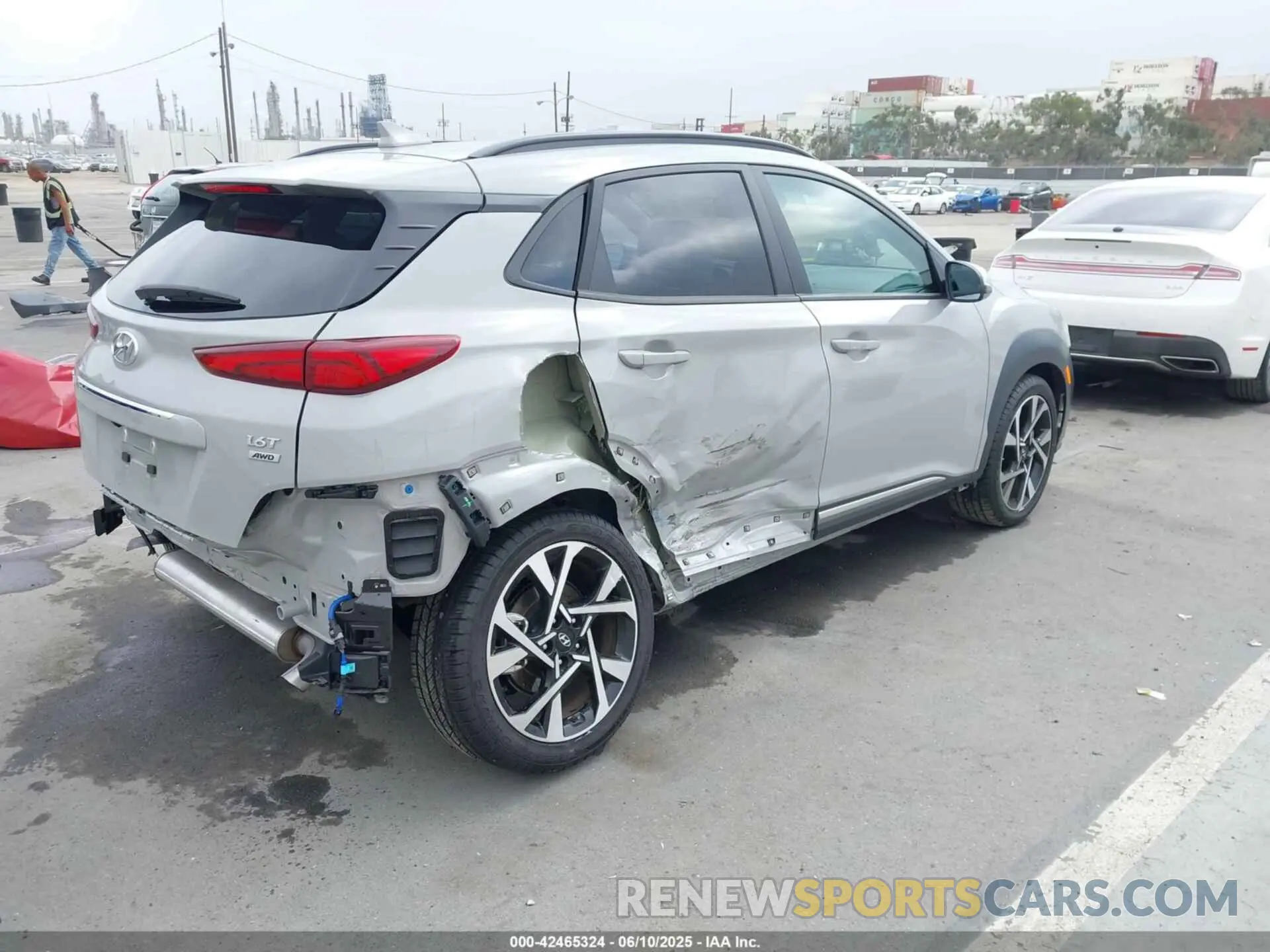 4 Photograph of a damaged car KM8K5CA39PU047580 HYUNDAI KONA 2023
