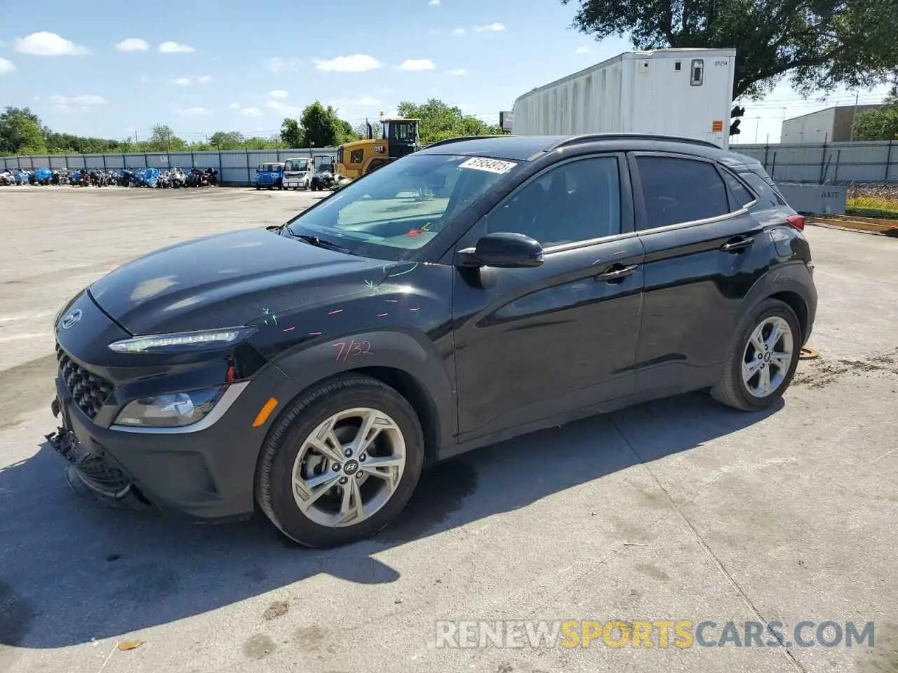 1 Photograph of a damaged car KM8K62AB0PU049250 HYUNDAI KONA 2023