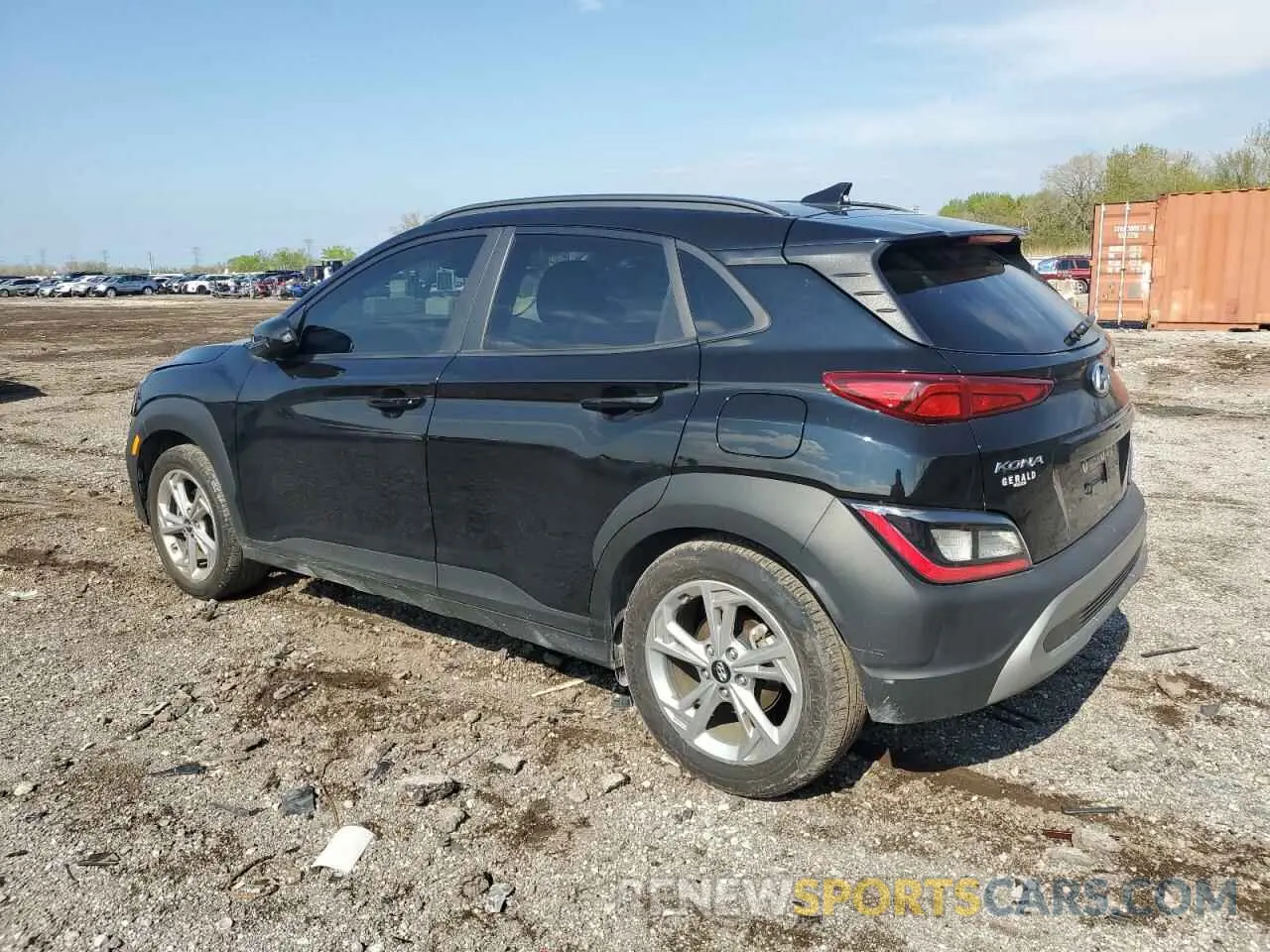 2 Photograph of a damaged car KM8K62AB0PU941840 HYUNDAI KONA 2023
