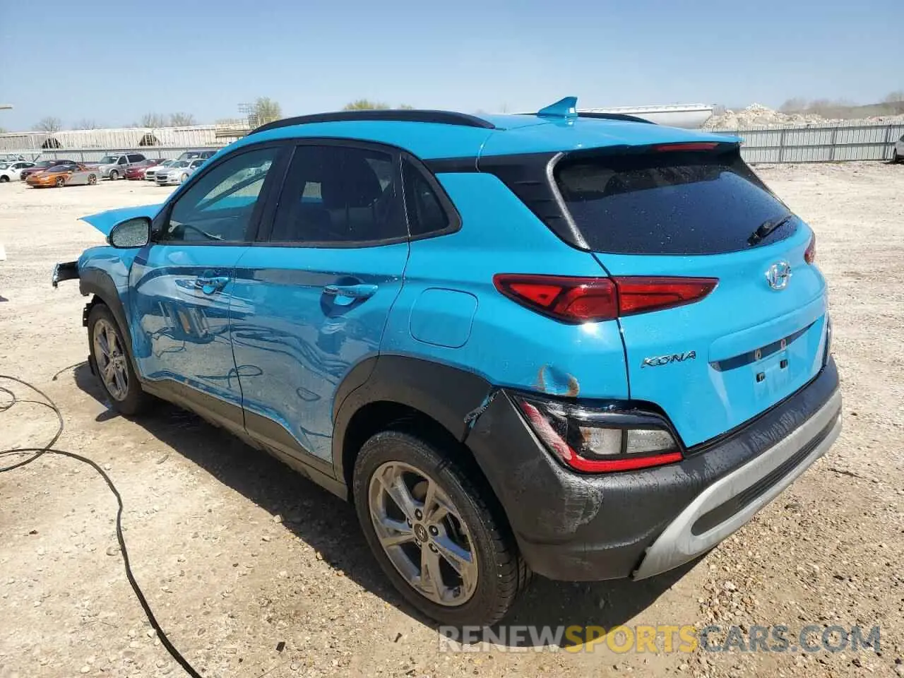 2 Photograph of a damaged car KM8K62AB0PU969332 HYUNDAI KONA 2023
