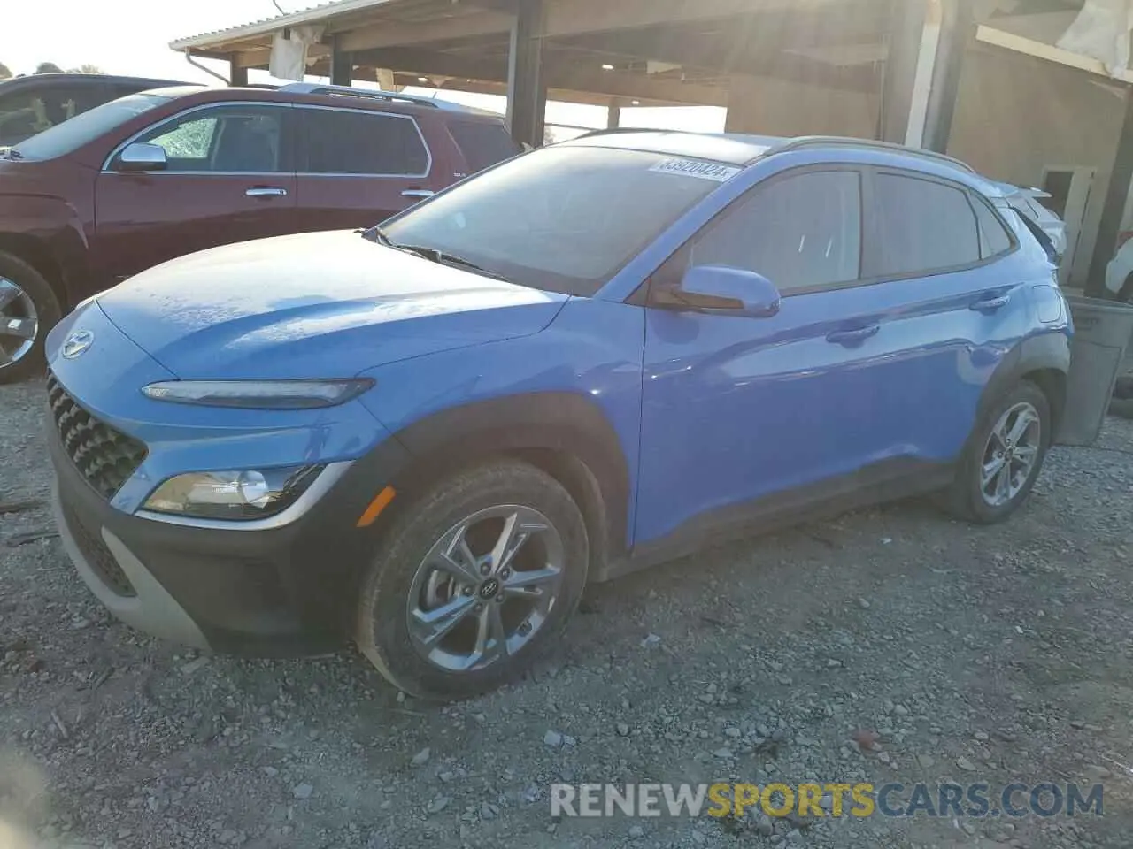 1 Photograph of a damaged car KM8K62AB2PU943542 HYUNDAI KONA 2023