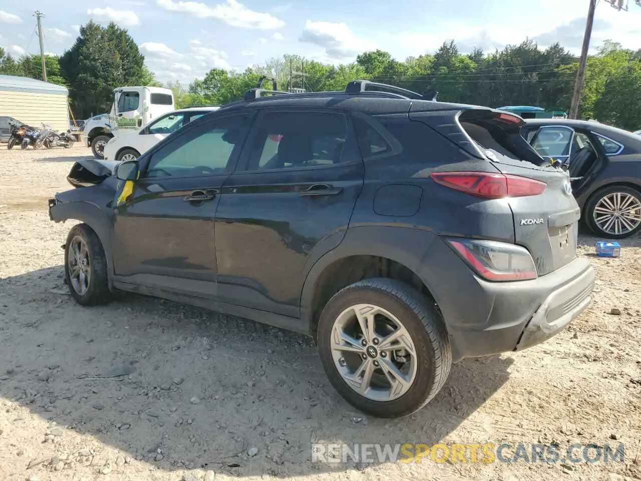 2 Photograph of a damaged car KM8K62AB3PU007848 HYUNDAI KONA 2023