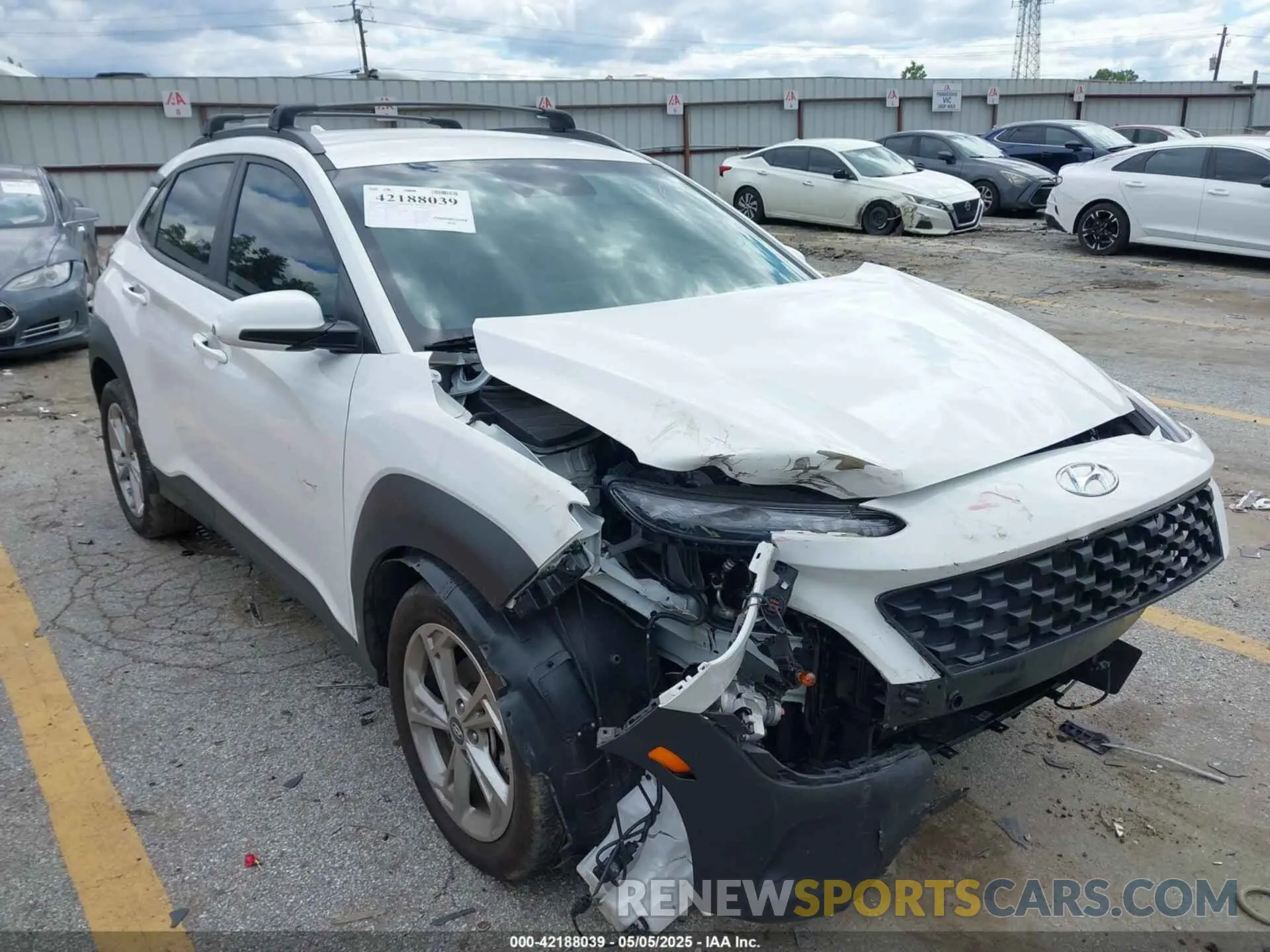 1 Photograph of a damaged car KM8K62AB3PU049243 HYUNDAI KONA 2023