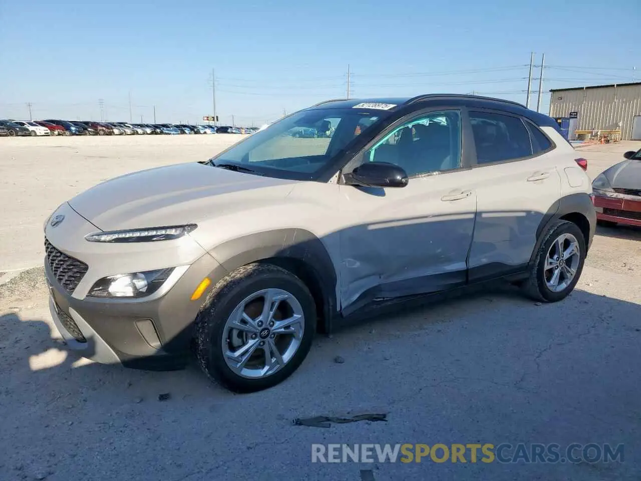 1 Photograph of a damaged car KM8K62AB3PU960351 HYUNDAI KONA 2023