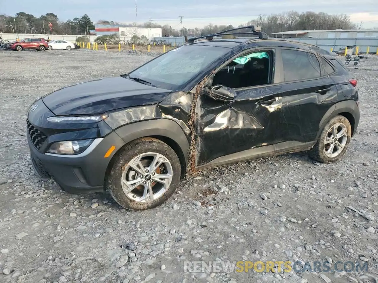 1 Photograph of a damaged car KM8K62AB4PU947091 HYUNDAI KONA 2023