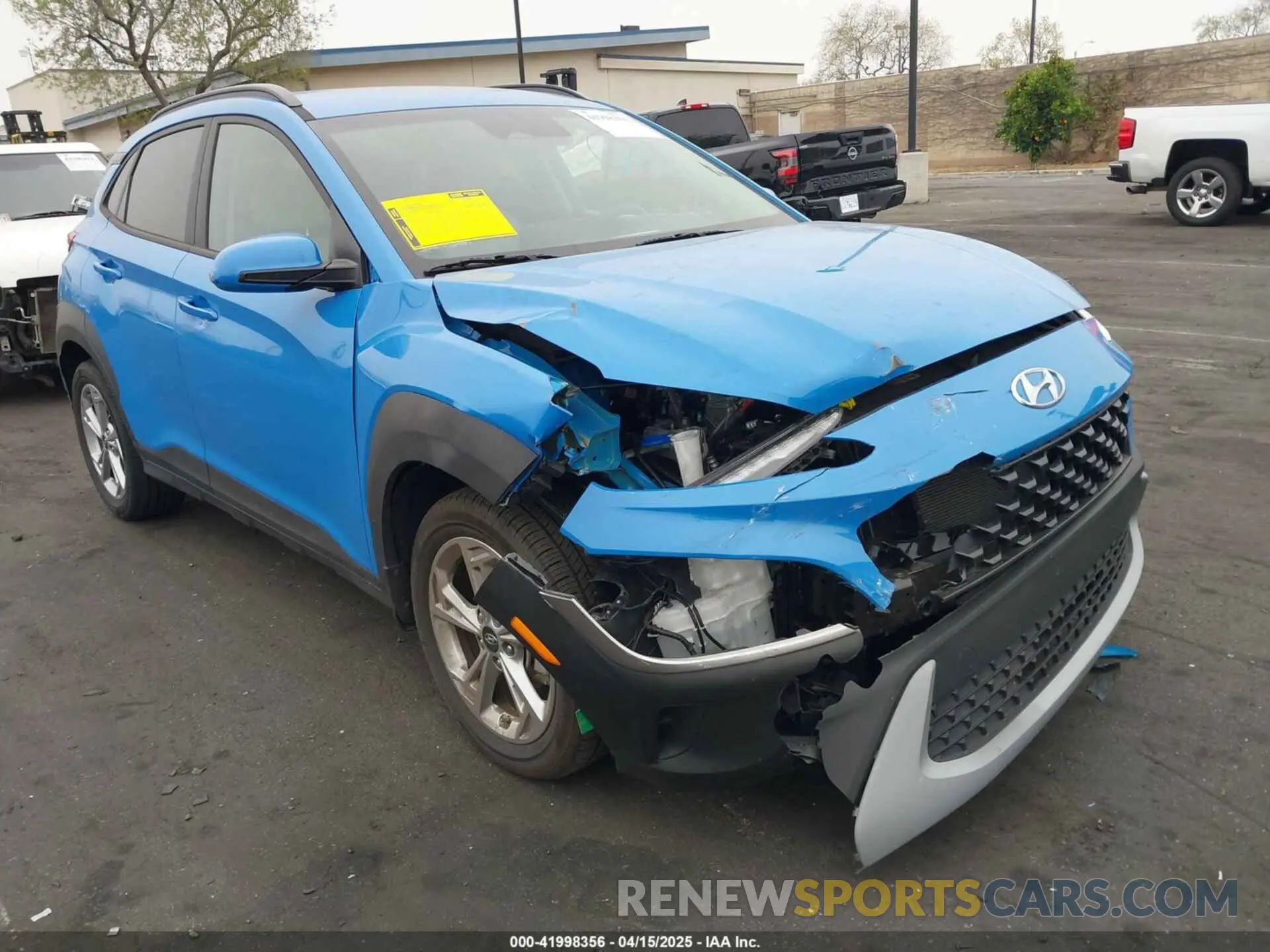 1 Photograph of a damaged car KM8K62AB5PU948640 HYUNDAI KONA 2023
