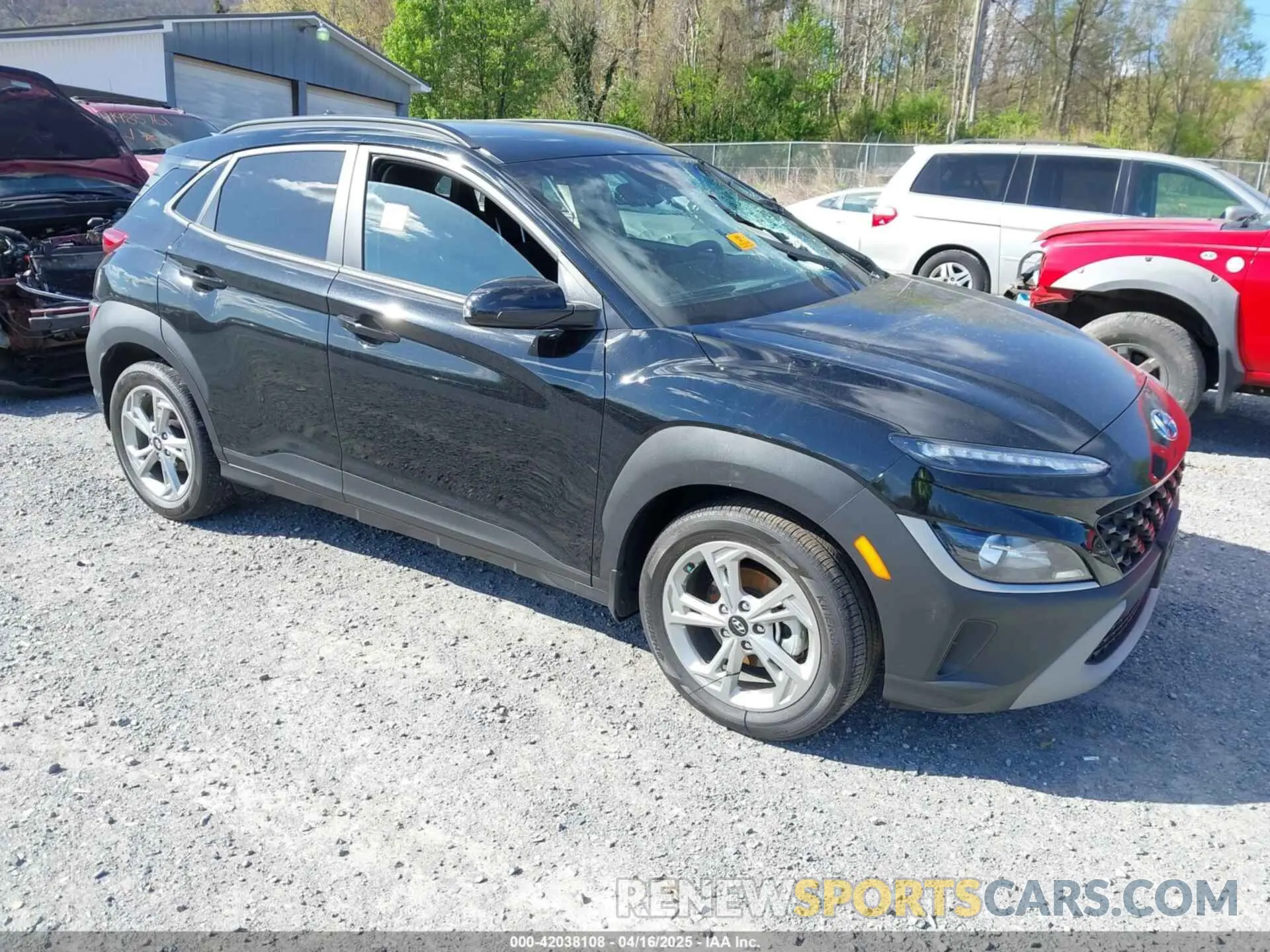 1 Photograph of a damaged car KM8K62AB6PU010422 HYUNDAI KONA 2023