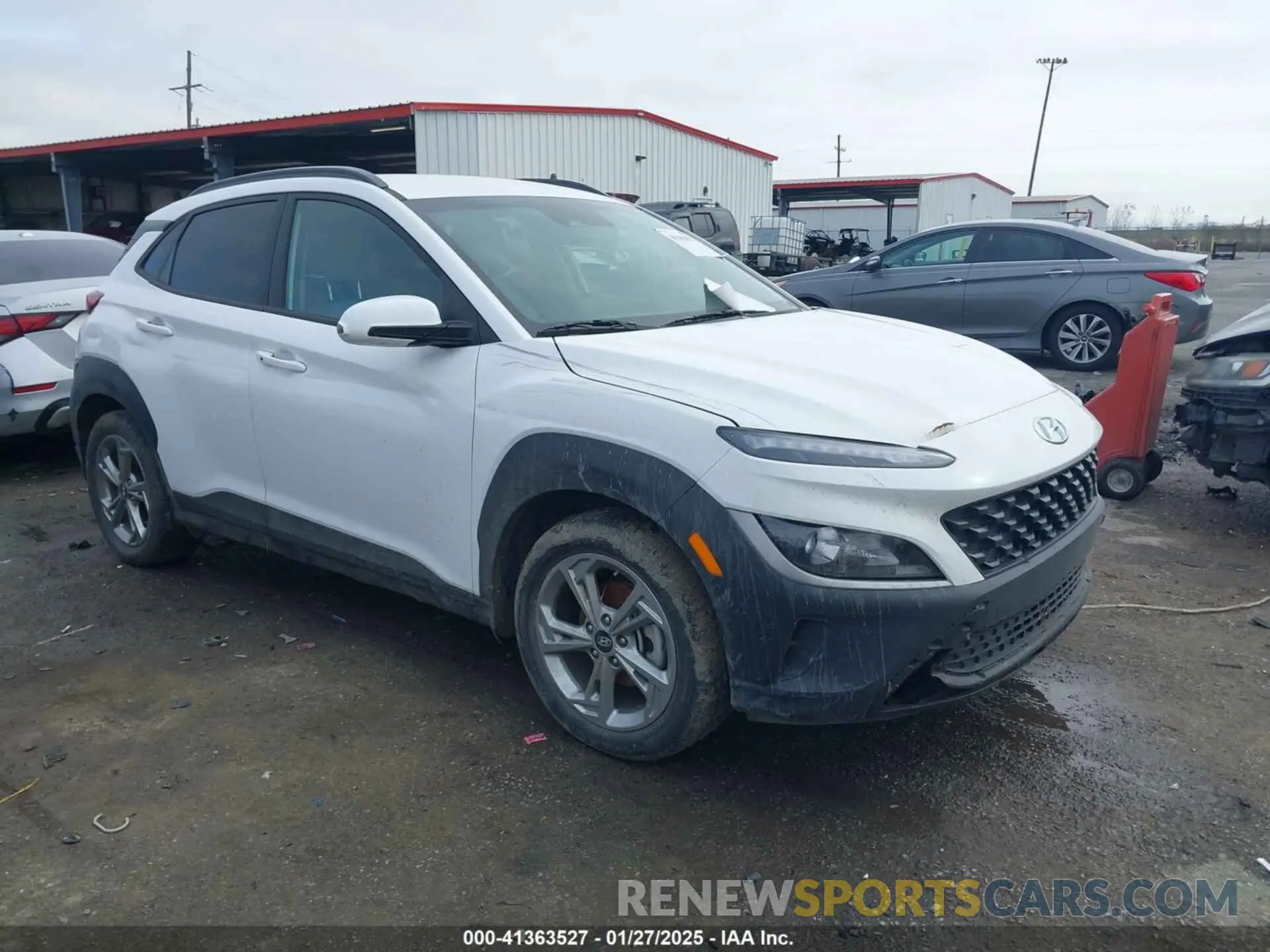 1 Photograph of a damaged car KM8K62AB6PU040648 HYUNDAI KONA 2023