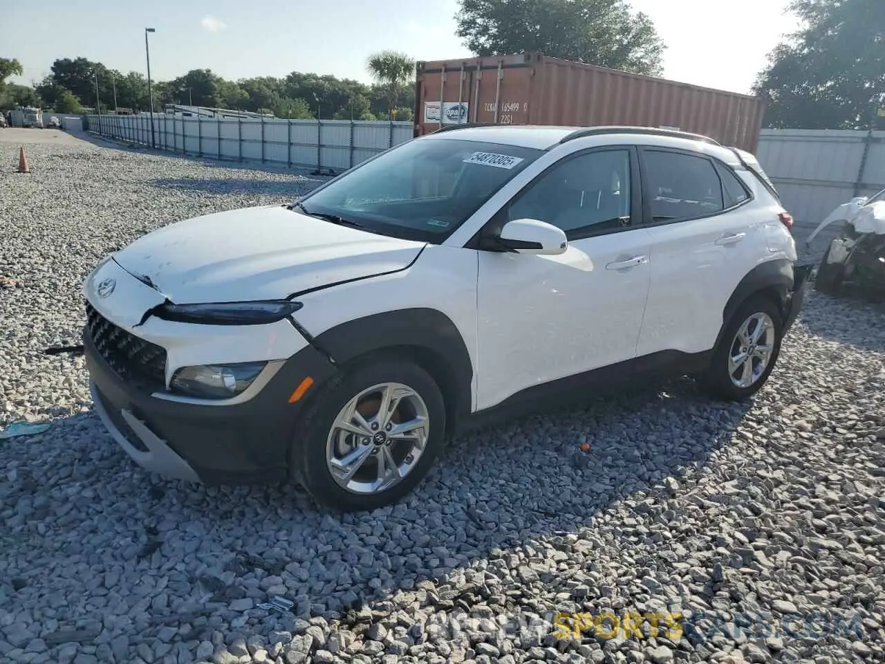 1 Photograph of a damaged car KM8K62AB9PU018823 HYUNDAI KONA 2023