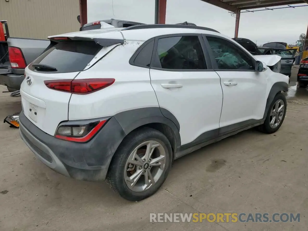 3 Photograph of a damaged car KM8K62AB9PU061509 HYUNDAI KONA 2023