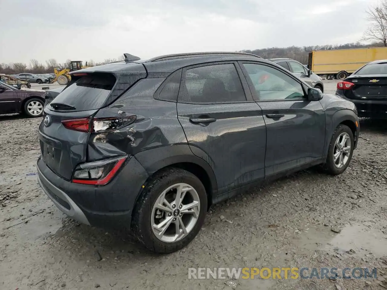 3 Photograph of a damaged car KM8K62ABXPU982833 HYUNDAI KONA 2023
