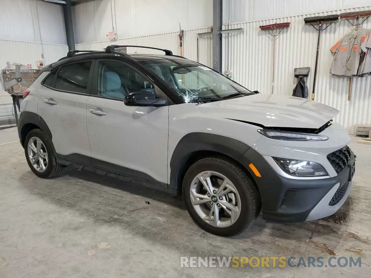 4 Photograph of a damaged car KM8K6CAB0PU963147 HYUNDAI KONA 2023