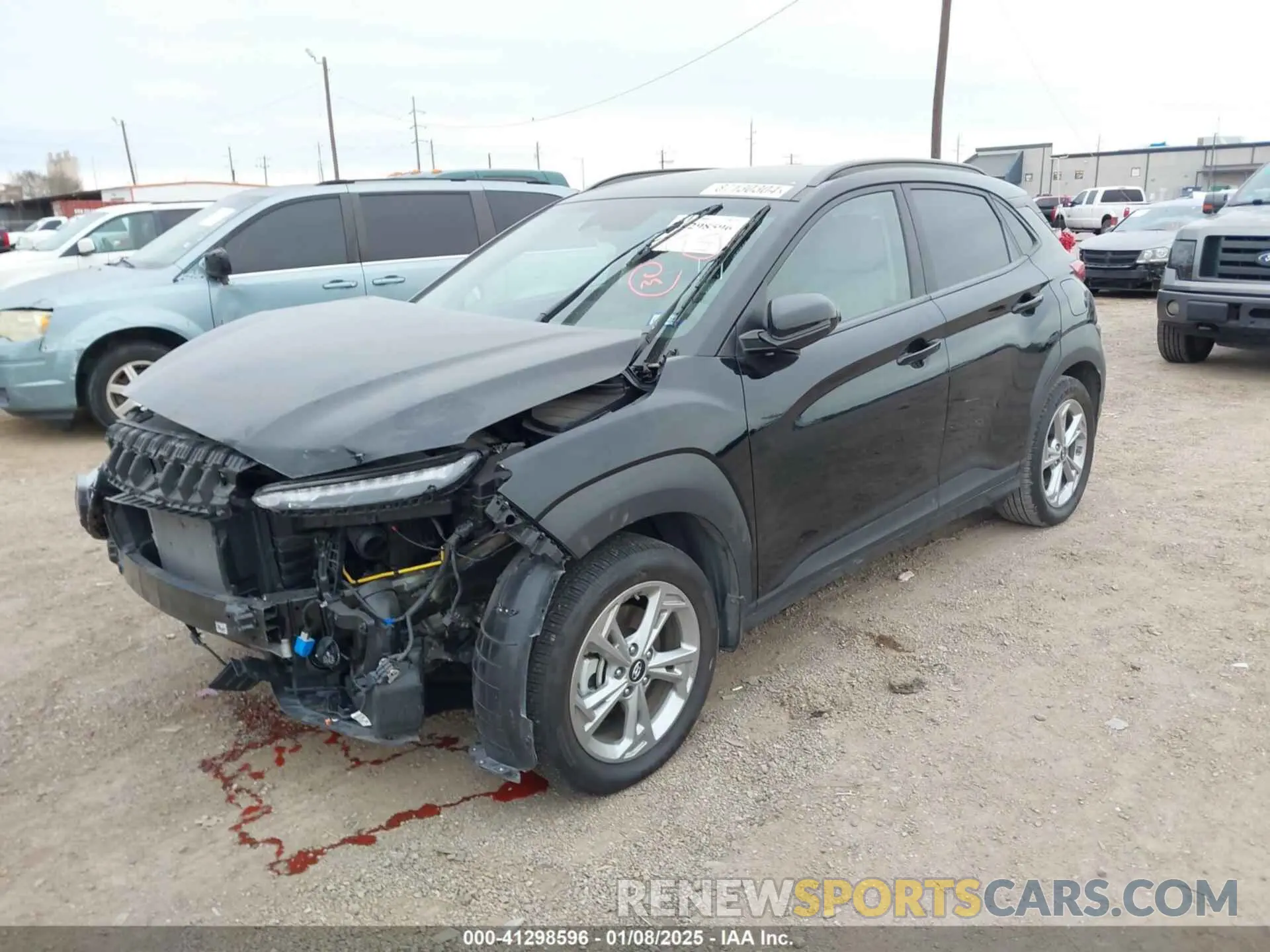 2 Фотография поврежденного автомобиля KM8K6CAB1PU045312 HYUNDAI KONA 2023