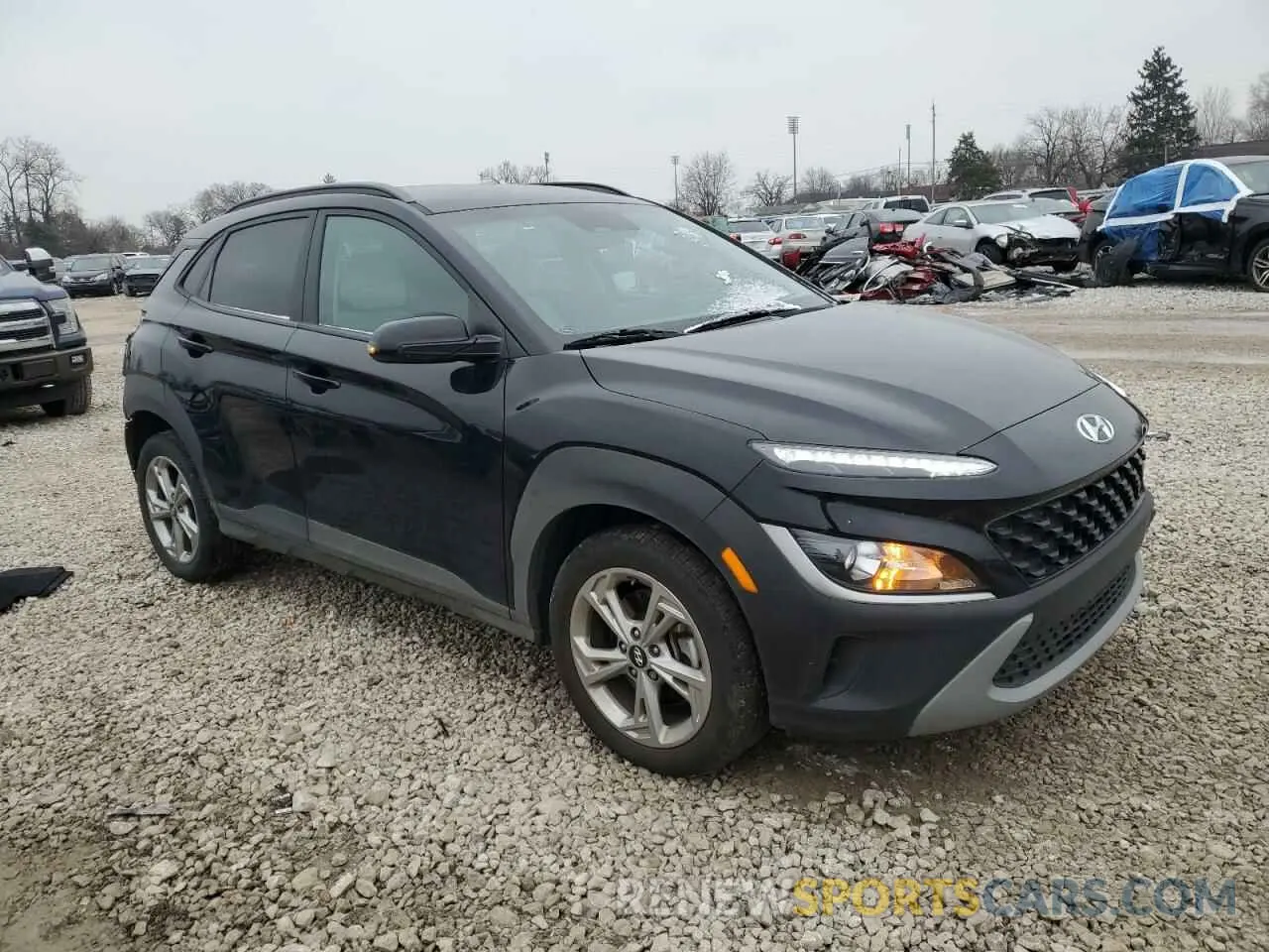 4 Photograph of a damaged car KM8K6CAB1PU050946 HYUNDAI KONA 2023