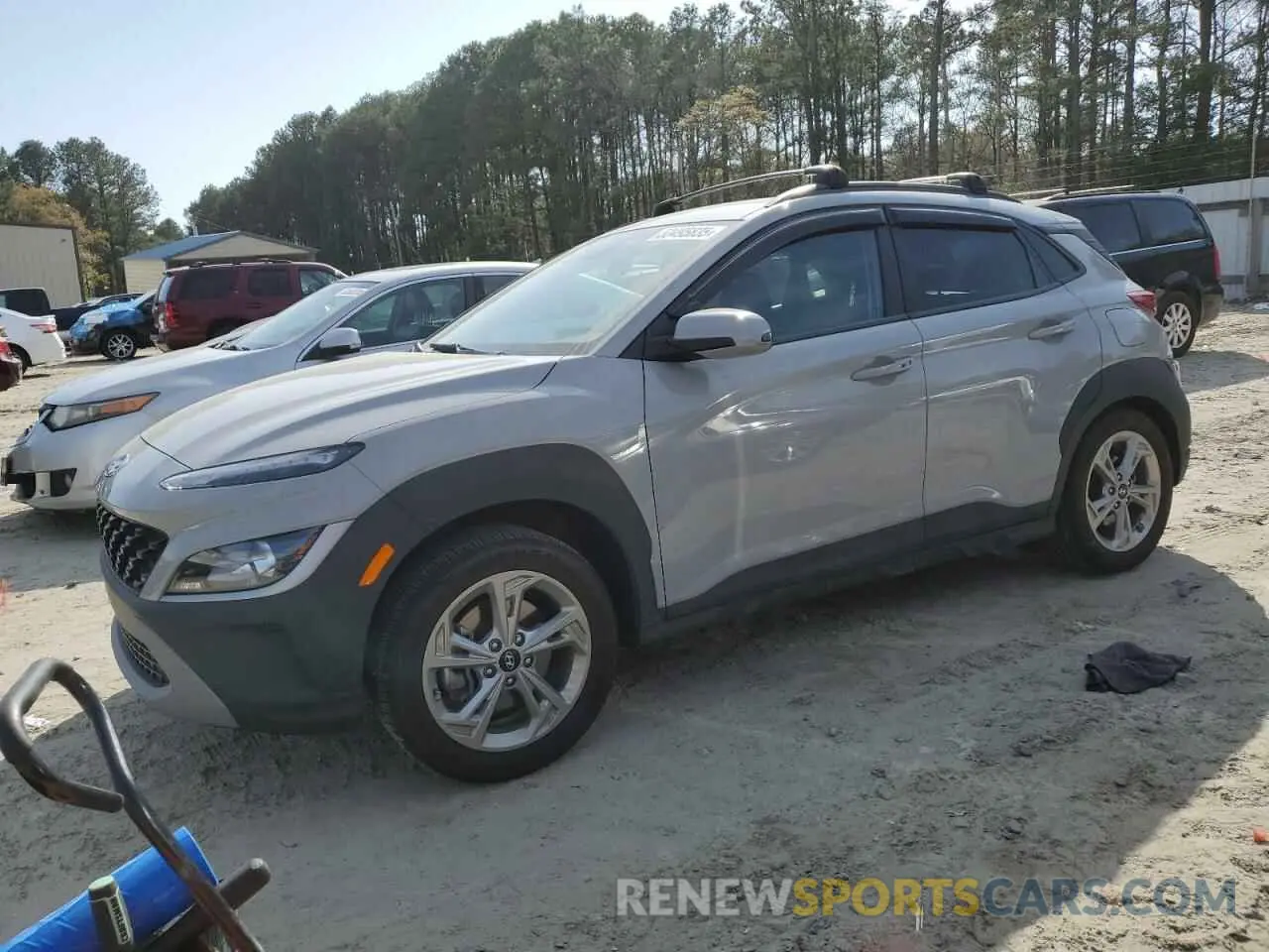 1 Photograph of a damaged car KM8K6CAB2PU042581 HYUNDAI KONA 2023
