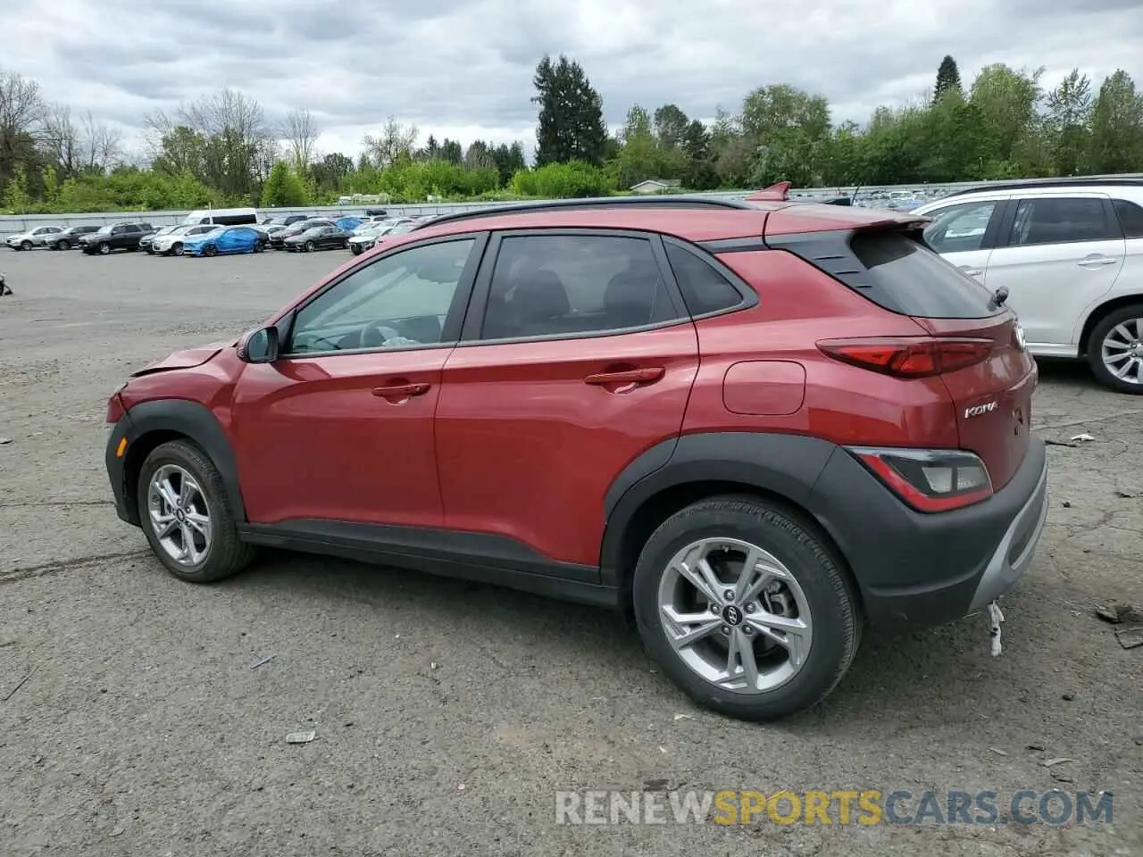 2 Photograph of a damaged car KM8K6CAB2PU060045 HYUNDAI KONA 2023