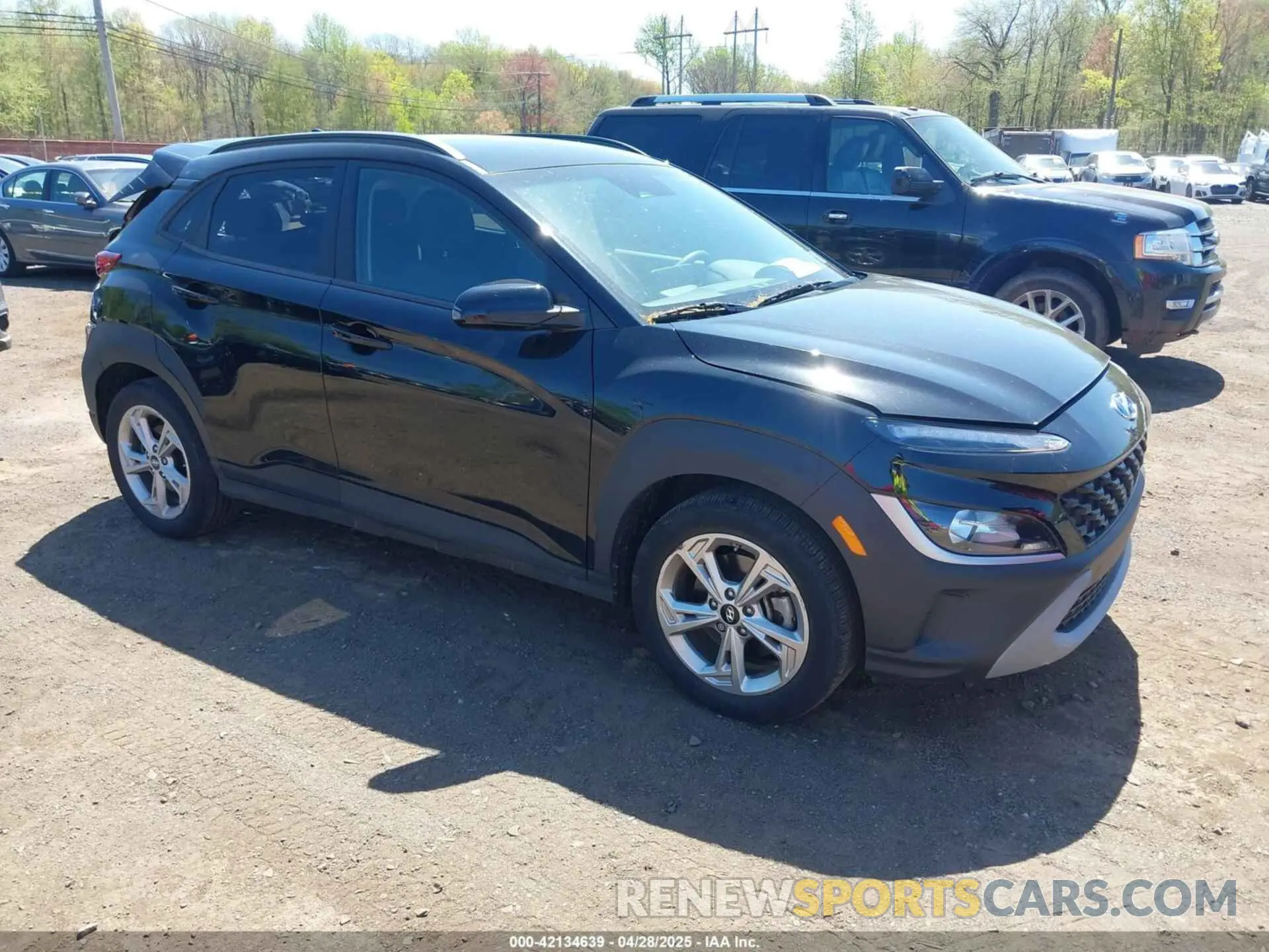 1 Photograph of a damaged car KM8K6CAB3PU012120 HYUNDAI KONA 2023