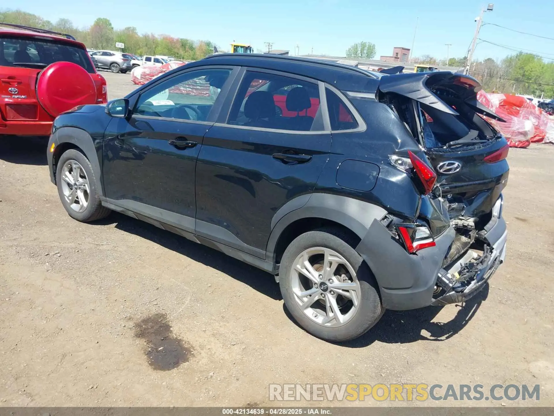 3 Photograph of a damaged car KM8K6CAB3PU012120 HYUNDAI KONA 2023