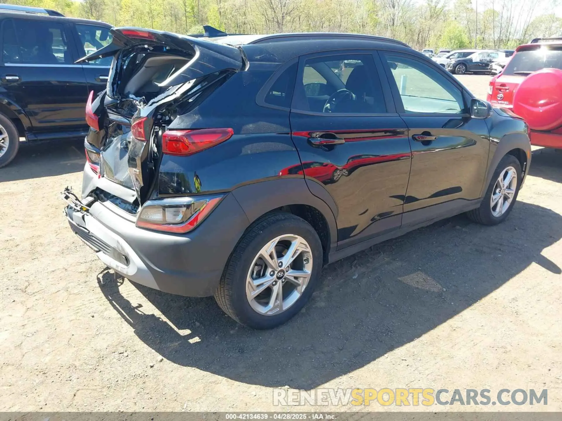 4 Photograph of a damaged car KM8K6CAB3PU012120 HYUNDAI KONA 2023